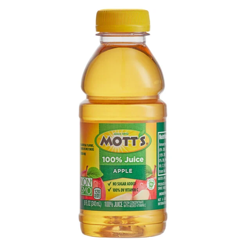 Mott’s Apple Juice - 8oz. Bottle Main Image